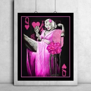 Marilyn Monroe  pink GANGSTER Art  poster